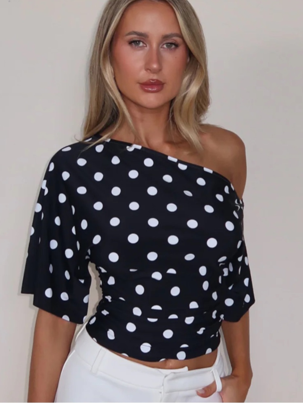 White Fox Marrakech Moments Cinched Waist Top Size xs NWT